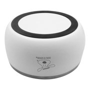 Dog is Good Stainless Steel Dog Bowl, White, Large