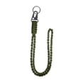 thumbnail image 2 of Paracord Lanyard Carabiner trenzado para actividades al aire libre senderismo para adultos Verde, 2 of 8