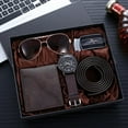thumbnail image 2 of Men Gift Box Creative Watch Aautomatic Buckle Belt Purse Sunglasses Creative Holiday Marketing Combo Set Coffee_0, 2 of 7