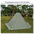thumbnail image 6 of Miumaeov Teepee Tent Pyramid Tent 2 Doors 4 Season Tent Outdoor Camping Hike Waterproof Tent fits 2 people, 6 of 20