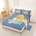 thumbnail image 2 of Erosebridal Cute Capybara Full Size Sheets for Kids, Cartoon Animals Bed Sheets, 4-Piece, 2 of 5