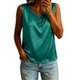 thumbnail image 5 of IFNWSV Tank Tops for Women U Neck Sleeveless Spaghetti Strap Solid Color Lightweight Summer Cami Green M, 5 of 6