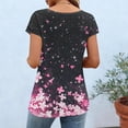 thumbnail image 6 of Aimik Women's Casual T-shirt Fashion Print Short Sleeve Round Neck Base Tee Summer Loose Comfort Top, 6 of 6