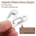 thumbnail image 4 of 50Pcs Keyhole Picture Frame Hangers, 42x16mm Metal Keyhole Hanger, Silver, 4 of 6