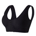 thumbnail image 3 of Xdegoge Front Closure Bras for Women Plus Size Mesh Side Panel Wireless Bralette Supportive Wide Straps Breathable Underwear for Daily Wear, 3 of 4