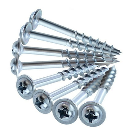 

25-63mm Cross Slotted Screw Woodworking Inclined Self Tapping Hole Half Tooth