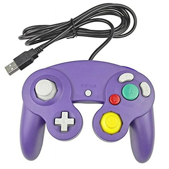 RUITROLIKER Classic  USB Wired Controller Gamepad for NGC PC/Mac Purple