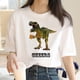 thumbnail image 5 of Camiseta de mujer con estampado de dinosaurio y cerveza, camiseta de manga corta para mujer, ropa de los años 2000, 5 of 5