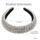 thumbnail image 3 of Diadema de diamantes de imitación de cristal para mujer, aros anchos para el cabello hechos a mano a la moda, diadema ostentosa con cuentas, accesorios para el cabello, 3 of 4