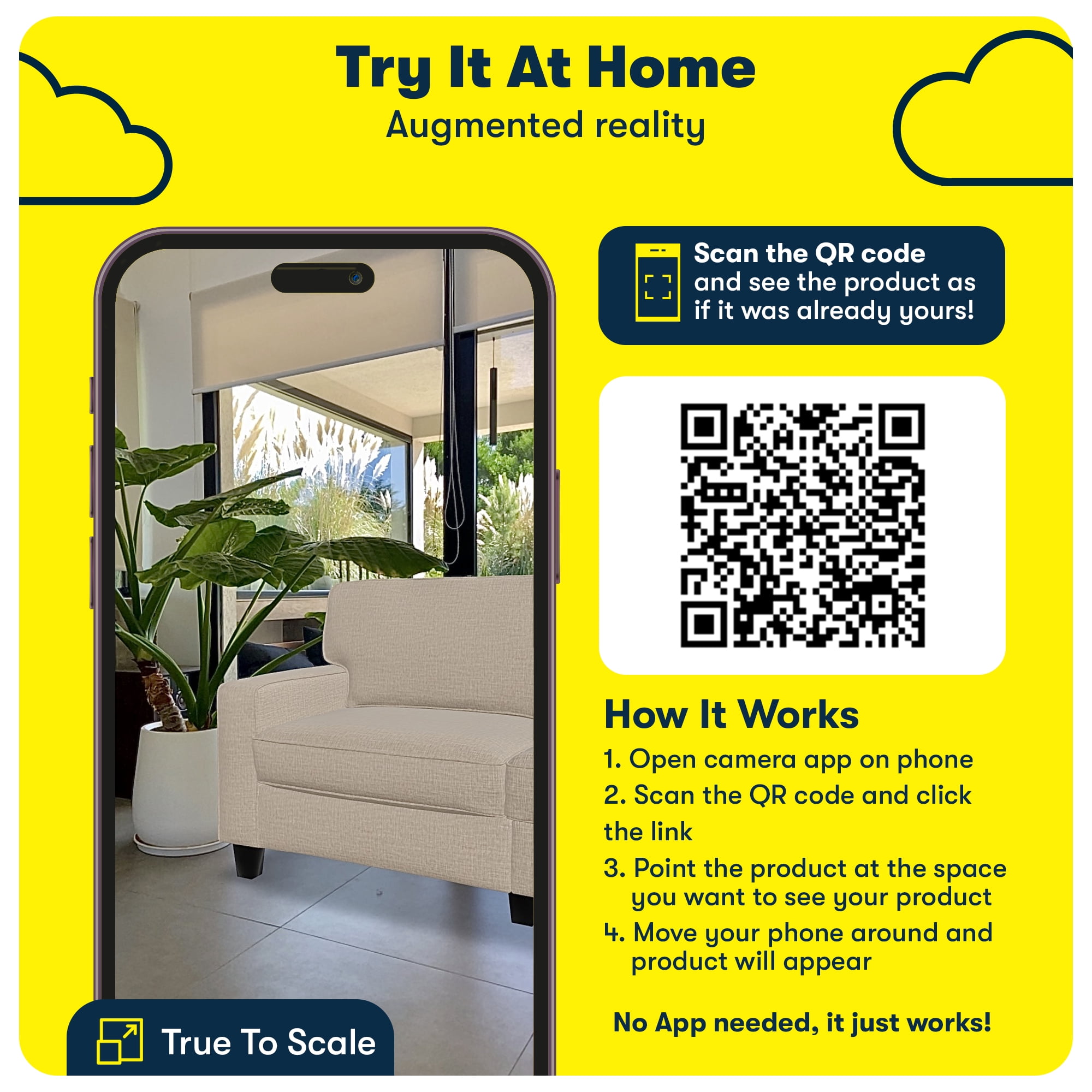 Serta Palisades 73" Track Arm Sofa, Easy Care Polyester, Loveseat or Couch for Small Spaces, Charcoal