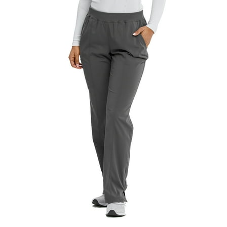 Motion By Barco MOP002 Women's Three Pocket Cargo Rib Waist Scrub Pant Pewter SP