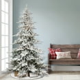 thumbnail image 6 of Pre-Lit 7.5' Flocked Utah Fir Artificial Christmas Tree with 500 Lights, Green, 6 of 6