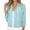 Sky Blue, variant on Women's Cardigan Solid Color Lace Knitted Cardigan With A V Neck And Three Quarter Sleeves For Ladies,Beige Women's Cardigan M