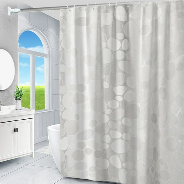 Aodebiao Doublure de Rideau de Douche, Doublure de Douche en Plastique Givré, Doublures de Rideau de Douche Mignonnes en PEVA, Doublure de Rideau de Douche en Vinyle Imperméable, Rideaux de Douche Légers pour Salle de Bain