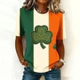 thumbnail image 1 of Haivin Women's St. Patrick's Day Green Long Sleeve Sweatshirt Funny Casual Shamrock Irish Shirt, 1 of 6