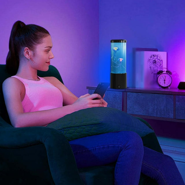 Jelly Lamp LED Jelly Light with 7 Color Settings - Unique Desktop Ornament for Home Decoration and Idea for Kids