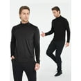 thumbnail image 4 of SSLR Turtleneck Thermal Shirts for Men Long Sleeve Shirts Fleece Lined Tops Mock Neck Base Layer, 4 of 8