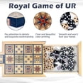 thumbnail image 2 of Juego de mesa Wooden Royal Game of UR Ancient Strategy, 2 of 6