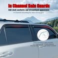 thumbnail image 4 of Ikon Motorsports In Channel Window Visors, Compatible with 2010-2015 Lexus RX350/RX450h, Acrylic Black Rain Guards, Side Window Wind Deflectors 4PC, 4 of 9