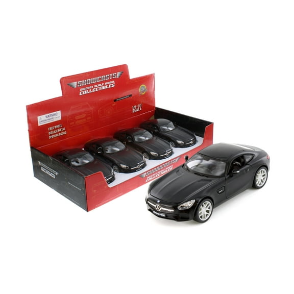 Mercedes-Benz AMG GT Hard Top Sports Car, Black - Showcasts 37134 - 1/24 Scale Diecast Model Car