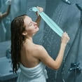 thumbnail image 4 of Extended Length Nylon Exfoliating Back Scrubber Washcloth, Stretchable Scrub Towel with Pull Strap, Deep Cleansing Shower Bath Tool, 4 of 4