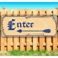 thumbnail image 1 of Enter Arrow 13 oz Vinyl Banner With Metal Grommets, 1 of 4