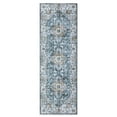 thumbnail image 2 of Yesfashion Carpets Area Rugs Washable 2*6 Long Runner Rug Non-Slip Bedsides Rug Runner Vintage Rug Soft Floral Print Rug Indoor Rug for Hallway Laundry,Blue blue 2*6ft, 2 of 7