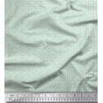 thumbnail image 1 of Soimoi Green Rayon Fabric Stars Star Print Sewing Fabric Yard 42 Inch Wide, 1 of 3