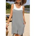 thumbnail image 2 of Ekouaer Summer Rompers for Women Floral Beach Sleeveless Shorts Overalls Boho Outfits 2026 Jumpsuit With Pockets, 2 of 6