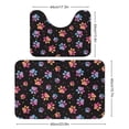 thumbnail image 2 of Paw Prints Bathroom Rugs Set 2 Pieces, Bathroom Set - Quick Drying Bath Mat And U-Shaped Toilet Rug, Water Absorbent Bath Carpet For Bedroom Floor Living Room, Machine Washable, 2 of 6