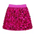 thumbnail image 5 of PEASKJP Jeans Skirt for Girls Kids Girls Skirt Casual Mini Flare Plain Pleated Stretch Waist Skirts (Hot Pink,12-13 Years), 5 of 7