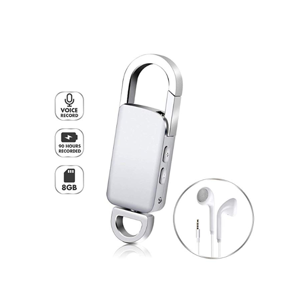 8GB Mini Spy Audio Recorder Voice Activated Listening Device Dictaphone