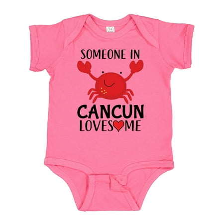 

Inktastic Someone in Cancun Loves Me Gift Baby Boy or Baby Girl Bodysuit