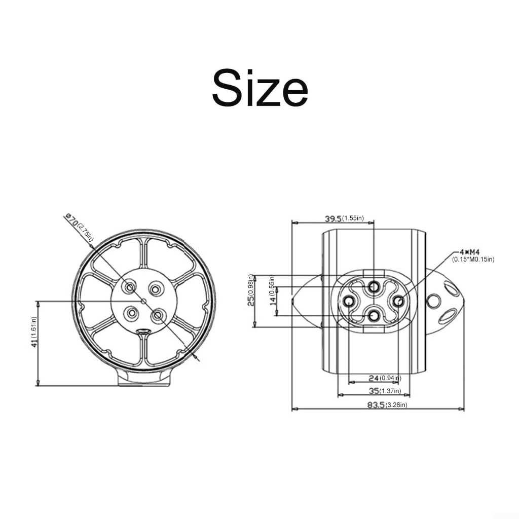 Sinyiin Powerful Remote Control Boat Thruster Brushless Electric Motor with 2000m Depth