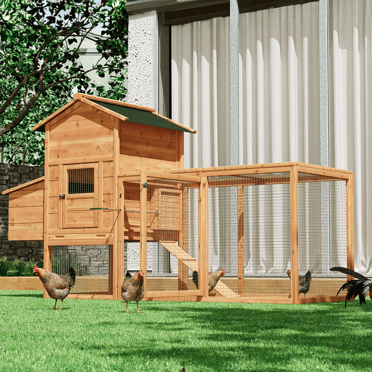 Bunny Hutch Large MoNiBloom Outdoor Chicken Coop With Nesting Box