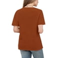 thumbnail image 4 of T Shirts for Women 2026 Summer Short Sleeve Crewneck Hollow out Breathable Dressy Casual Office Work Tshirt Blouse, 4 of 8