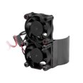 thumbnail image 1 of Ventilador de refrigeración para motor de coche RC con sensor térmico doble y abrazaderas de aleación de aluminio para radiador, 1 of 5