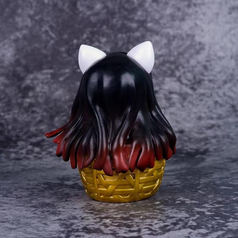 New Kamado Figure, q Version Bamboo Kamado Nezuko Anime Figures 11cm/4.3inch Anime Model Game Character Statue Collection Decoration Gift