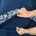 thumbnail image 2 of Home Soft Things Luxury Bed Sheet 4 Piece Set - Navy Blue - Twin, 2 of 8