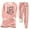 Pink, variant on Wyzesi Booty Shorts Suit Sets Women Piece Outfits Warm Autumn and Winter Comfort Plus Thick Texture Slim Fit Base Coat Warm Suit Running Shorts Suit Women with Liner Women's Shorts Suit Inseam Cotton
