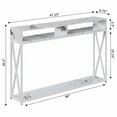 thumbnail image 4 of Convenience Concepts Tucson Deluxe Console Table with Shelf in White Wood Finish, 4 of 5