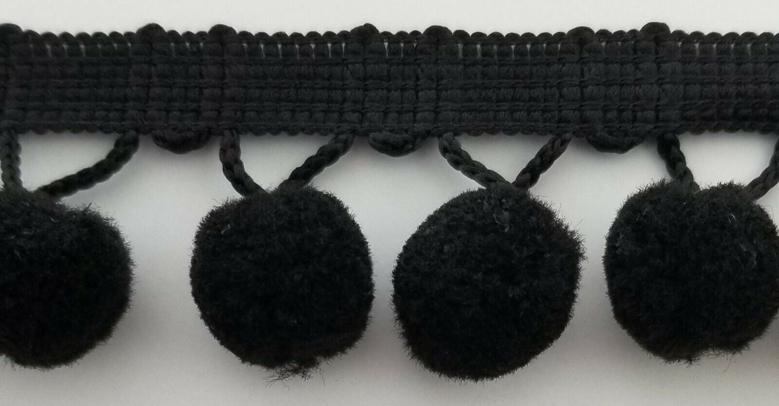 5/8" Pom Pom Poly Ball Fringe- 12 Continuous Yards - Many Colors!