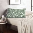 thumbnail image 6 of Sikiie Flowers With Leaves Print Plush Pillow Cover, Wrinkle-proof and Stain-resistant Pillow Protector without Pillow Core, Home Decoration-20"x30", 6 of 6