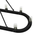 thumbnail image 6 of Hunter - Saddlewood 10-light Natural Black Iron, Extra Large Chandelier, Dimmable, Casual Style, Linear Shaped, for Bedrooms, Dining, Living Rooms - 19027, 6 of 11