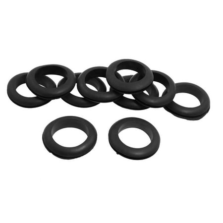 

Unique Bargains Unique Bargains 35mm Black Rubber Armature Bar Grommets Wire Protector