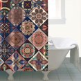 thumbnail image 4 of Multicolor Ethnic Geometric Pattern Shower Curtain 72"x72" ,Bathroom Decorative Shower Curtains Set with 12 Hooks,Modern Waterproof Washable Shower Curtain, 4 of 6