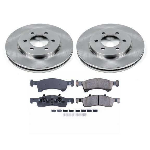 Ultimate Brakes Front Semi-Metallic Brake Pad and Rotor Kit with Hardware WM80909