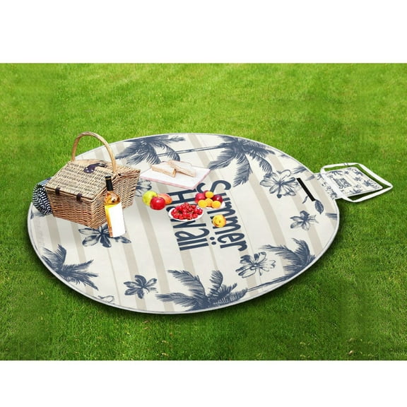Picnic Blankets Teencool Beach Blanket Creatively Tropical Vibes Pattern Outdoor Blanket for Travel