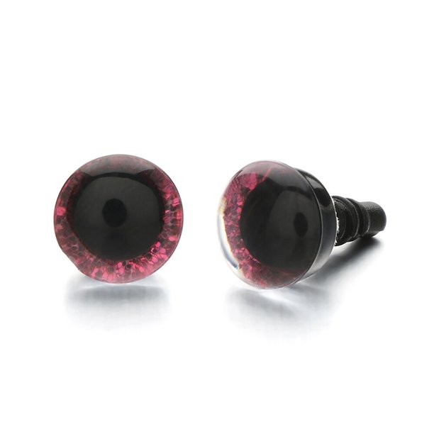 Ojos de plástico para muñecas, accesorios de ojos de cristal con purpurina, marionetas de animales de oso, piezas de juguetes de peluche, Ojos de seguridad para To, 5 pares