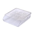 thumbnail image 2 of Caja de almacenamiento de huevos, bandeja organizadora de huevos, contenedor de huevos frescos con tapa, soporte para huevos, rodante automático para 1 capa Macarena Almacenamiento de huevos, 2 of 8